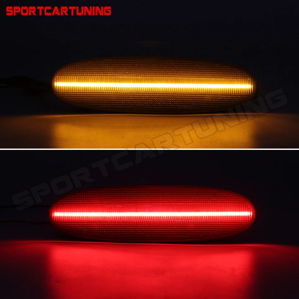For 98-03 Jaguar XJ8 XJR Vanden Plas LED Front Rear Side Marker Light Smoked 4PC Foto 2 de 4