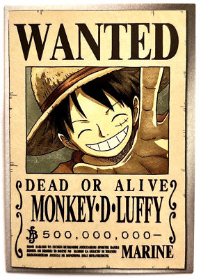 2022 ONE PIECE Epic Journey Panini Card #127 MONKEY D´LUFFY WANTED