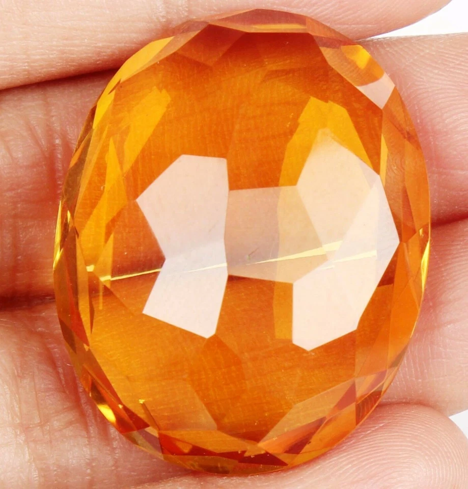 AAA+ Large Yellow Citrine 78.90 Ct. Oval Cut Loose Gemstone for Ring & Pendant - Image 4 of 4