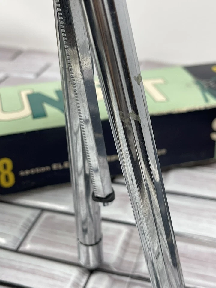 Vintage Sunset 8 Section Elevator Tripod with Case & Original Box *read - Image 4 of 4