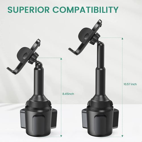 Golf Cart Phone Holder Mount, Golf Cart Accessories Universal Cup Phone Holder M - Picture 6 of 12