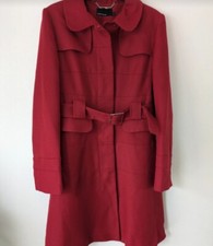 Karen Millen Red Wool Coat- Absolutely Gorgeous