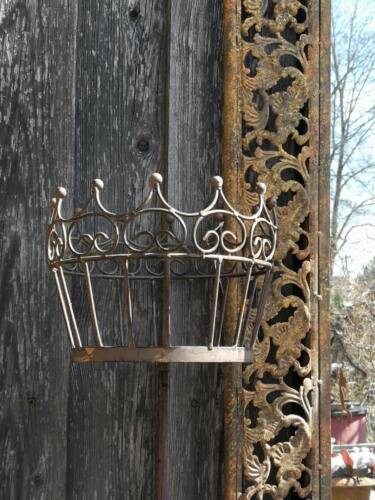 Pflanzkorb Corno am Stab Blumenampel Pflanzkorb Metall Pflanzschale - Bild 2 von 6