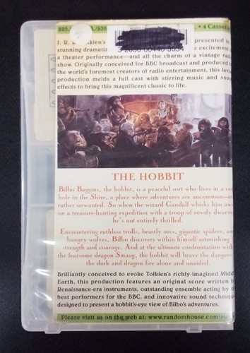 The Hobbit BBC Audio Cassette Radio Drama JRR Tolkien LOTR Bilbo Baggins B - Picture 2 of 5