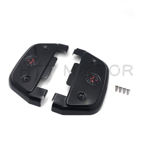Gear Skull passenger footboard floorboard cover For Harley Touring