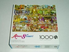 Aimee Stewart 1000Pc Buffalo Games Jigsaw Puzzle The Library of Dogs NIB