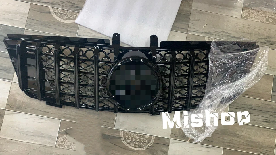Black GTR Front Mesh Grill For W164 ML320 ML350 2005-2008 Mercedes Benz ML Class Foto 2 de 4