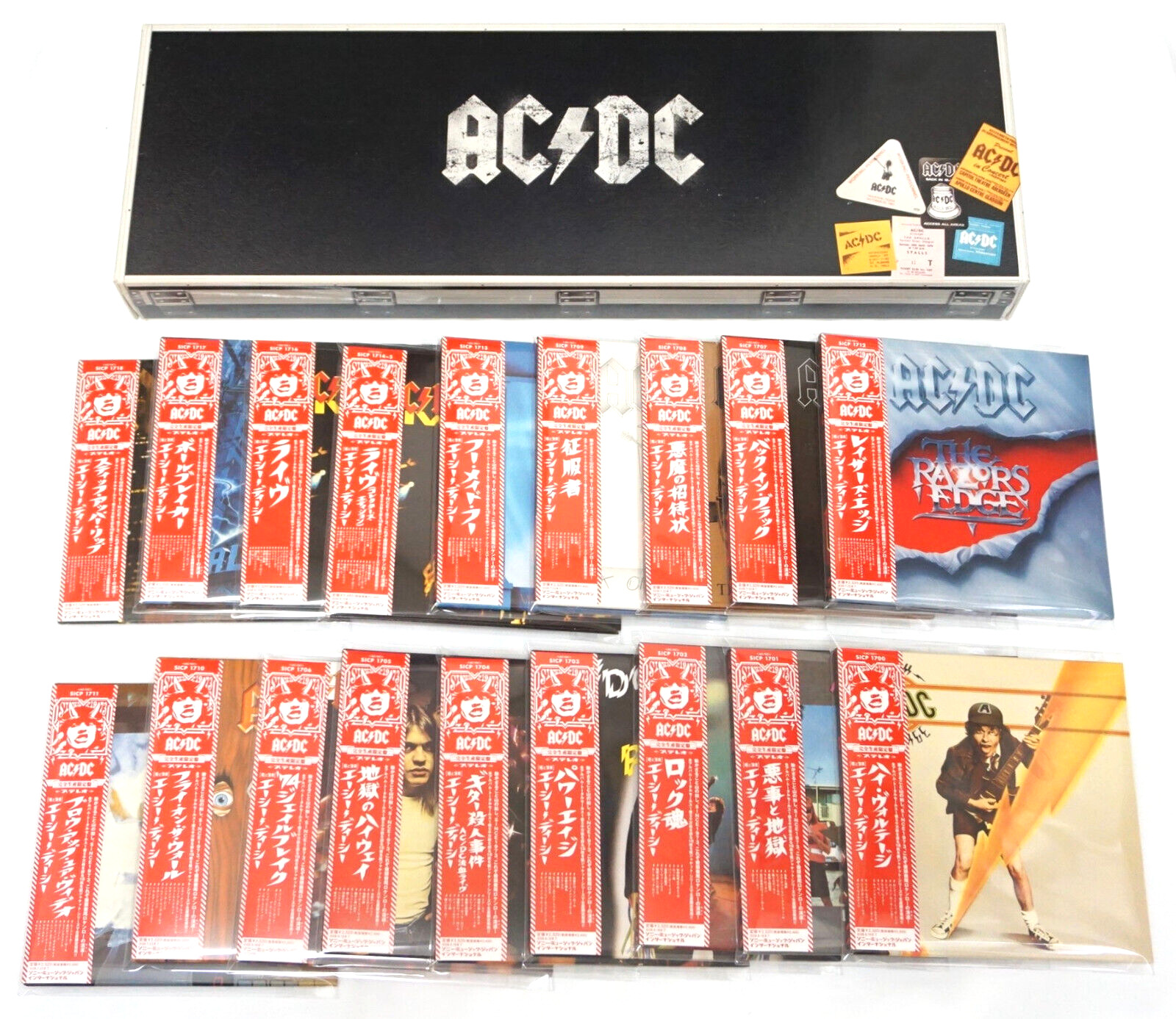 AC/DC - Mini LP CD 18 Titles Promo Box Set Replica Paper Sleeve Obi Japan 2008