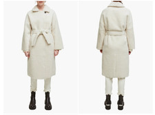 Maje Ginnie Reversible Sheep Skin Coat Size 40 Eu/ L Us $2545 Nwt