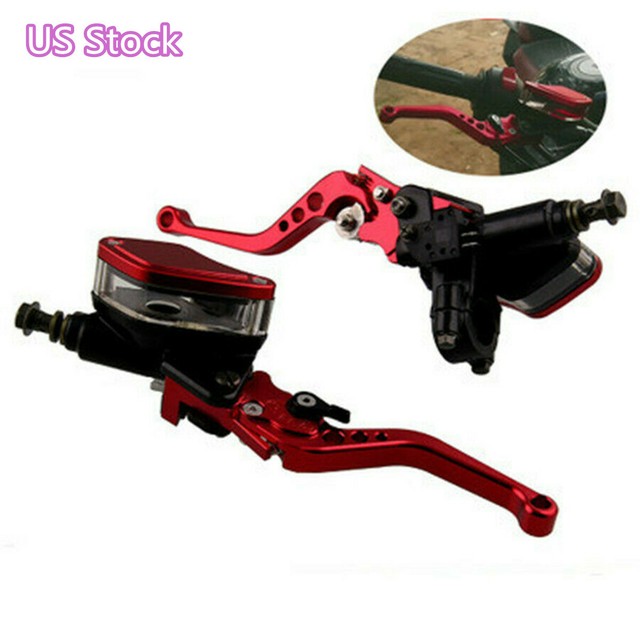 Chinese Words Carved Nonslip Handle Electric Bike Brake Lever 2 Pcs For 