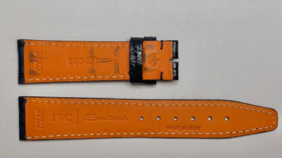 IWC IWE03423 18X16mm Santoni Blue Alligator Strap Authentic OEM | eBay