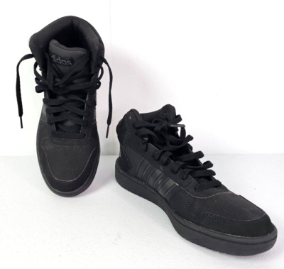 Adidas Men's 7 Black Hoops 2.0 Mid FV7229 Basketball Lace Up Shoes Sneakers New