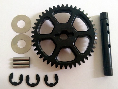 Harden Steel IDLER GEAR 44T With Shaft For HPI RC Savage Flux HP 100905 - Picture 2 of 2