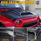 For 2018-2024 Jeep Wrangler JL Gladiator JT Air Vents Steel Hood Heat Extraction