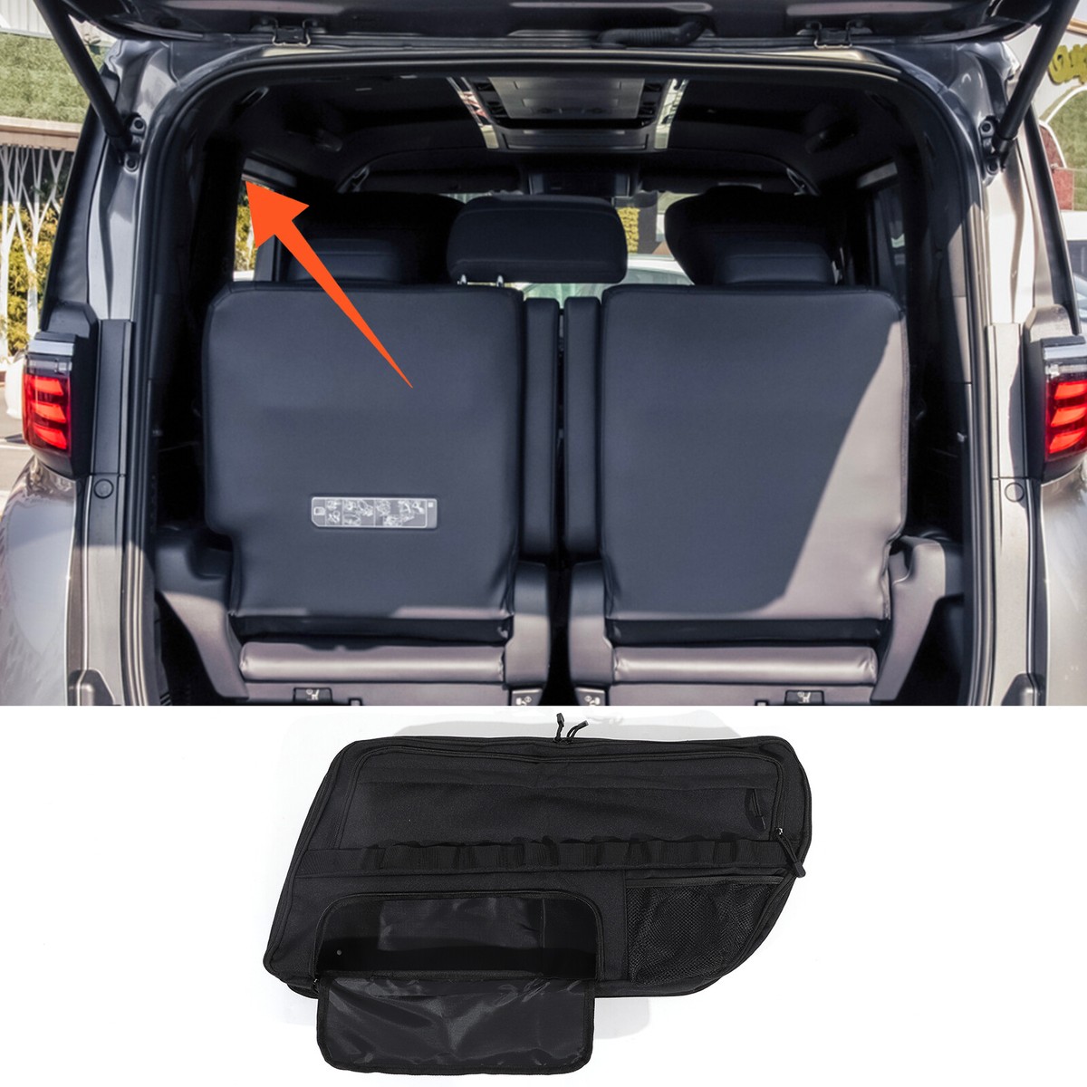 ブラックボックス　パック　カートン Black Car Rear Trunk Window Left Side Storage Bags Fit Toyota