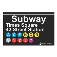 Times Square Subway Magnet