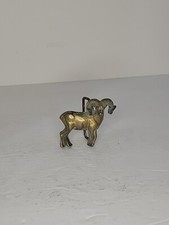 Vintage BARON Ram Bighorn Sheep Solid Brass Belt Buckle