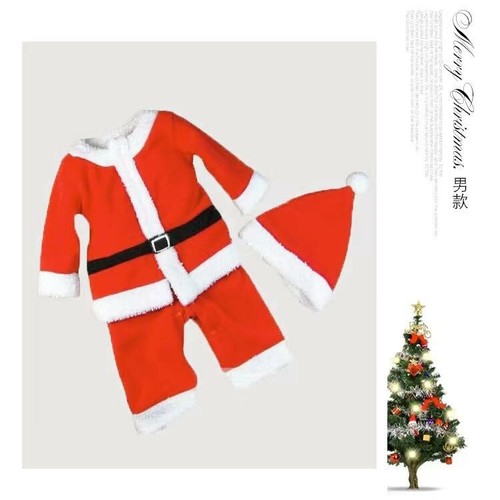 Costume Babbo Natale bambino bambino abito natalizio & cappello bambino costume babbo Natale - Foto 5 di 9