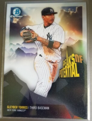 Gleyber Torres 2018 Bowman Chrome Peaks of Potential #PP-GT Yankees Prospect RC