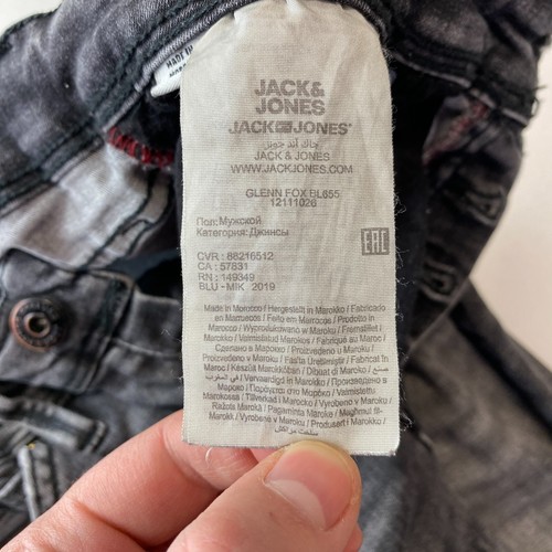 Jack&Jones Glenn Gris Corte Slim Elástico Vaqueros Talla W29 L34 - Imagen 8 de 16