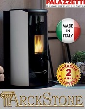 Palazzetti Jackie Idro S26 TC Termo Stufa Pellet Ermetica Ventilata 26 Kw Bianco