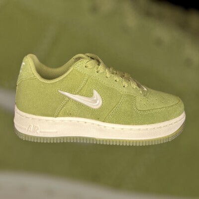靴 Nike Air Force 1 Low PRM Oil Green 28.0 Nike Air Force 1 Low Premium Oil Green / Safety Orange - Sep
