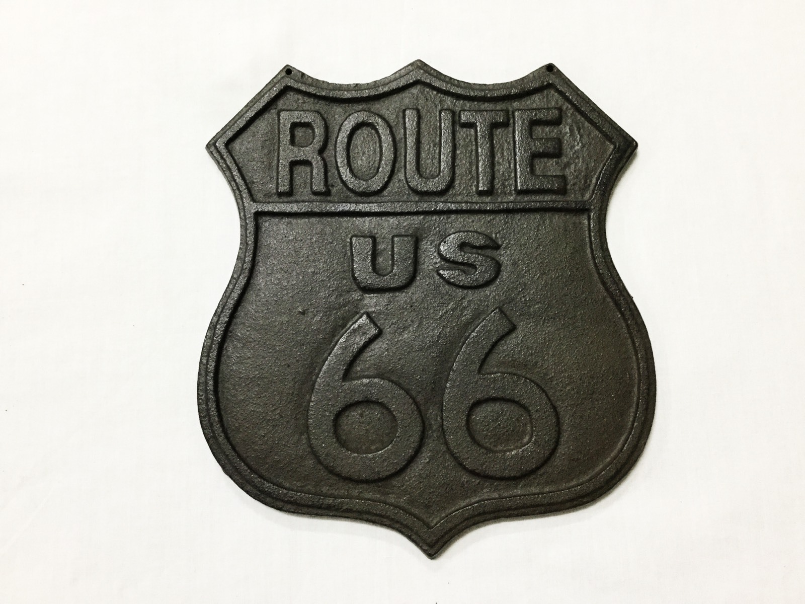 Placa rústica de hierro fundido Ruta 66 (182-2001)