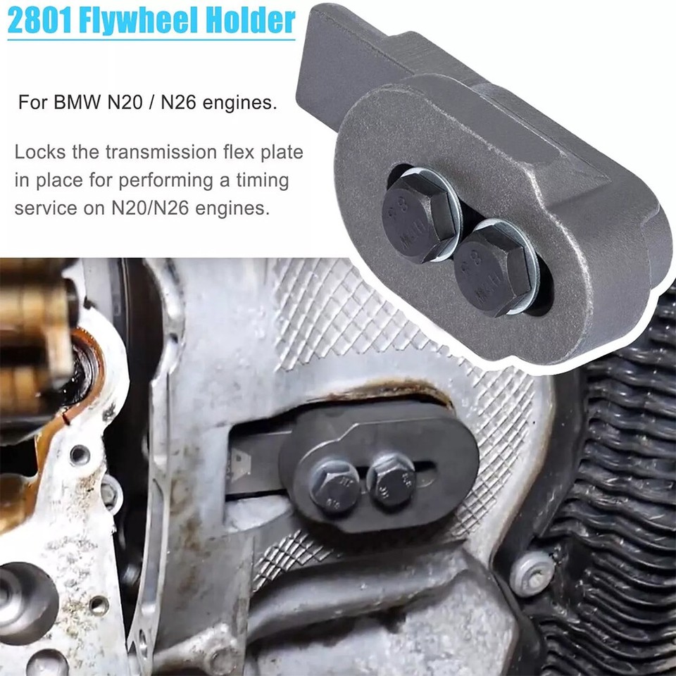 2801 Flywheel Holder Lock Tool 7676 Oil Seal Repair Kit for BMW N20 N26