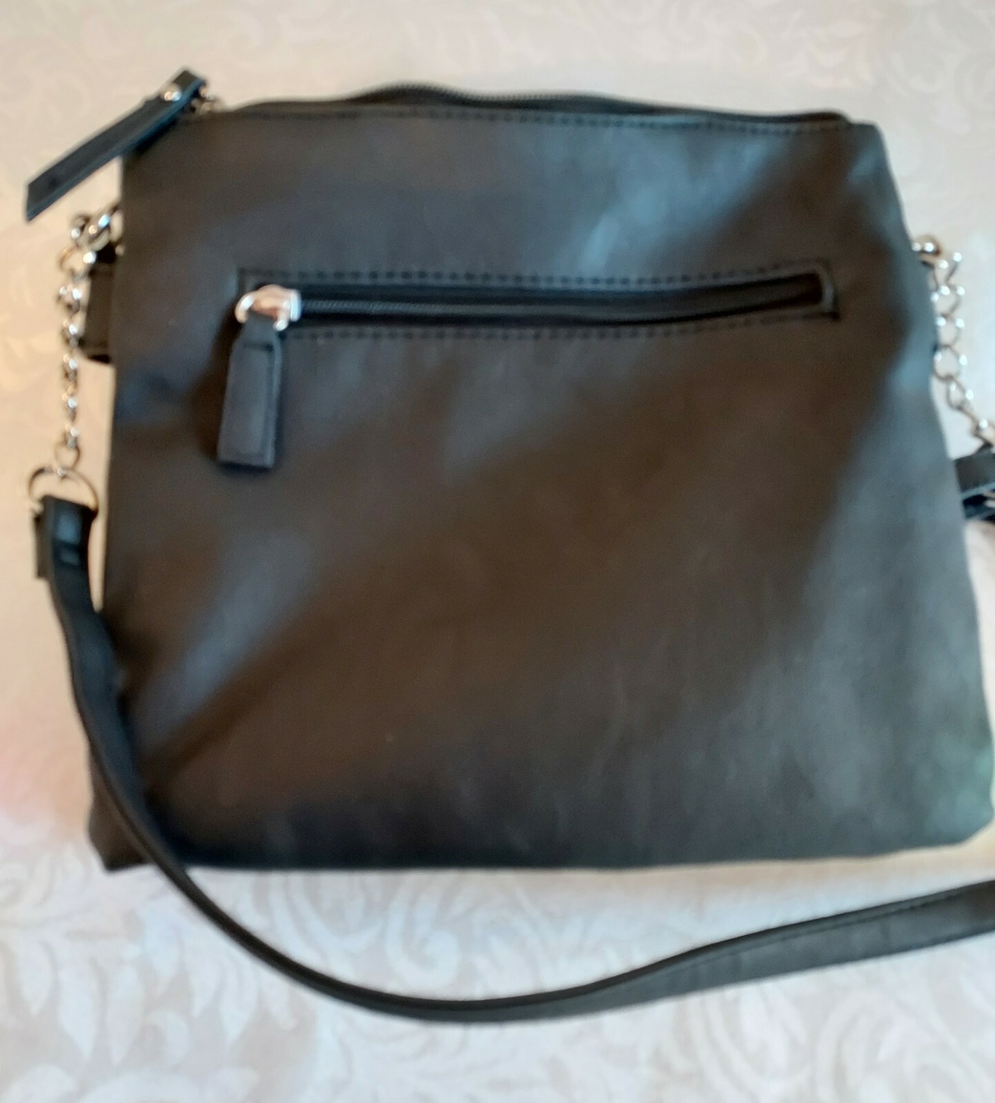 Rosetti Black Cross Body Purse Zipper Top Excellent! eBay