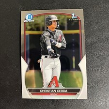 2023 Bowman Chrome Christian Cerda #BCP-56  1st Bowman Arizona Diamondbacks