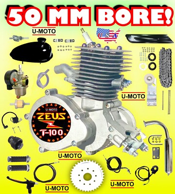 80cc/100cc 2-STROKE MOTORIZED BIKE KIT FOR BIKES BICYCLES POWER BIG BORE