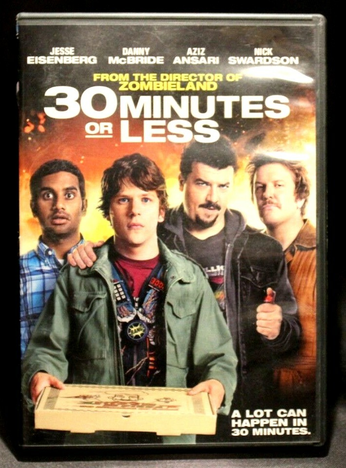 30 Minutes or Less DVD Jesse Eisenberg Danny McBride Aziz