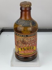 Sanford Premium Writing Fluid 8 oz Ink Bottle 1919 Made in USA e332 