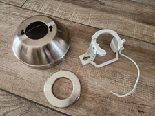 Harbor Breeze Ceiling Fan parts - hanger mounting bracket and 5" silver canopy 1