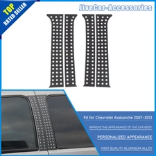 4pcs Window Pillar Posts Cover Trim For Chevy Silverado Avalanche SIERRA 07-13 