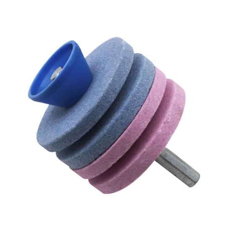 Steinradschleifer für Rasenmäher Gartenwerkzeug Klinge Schärfen 4 Lagen