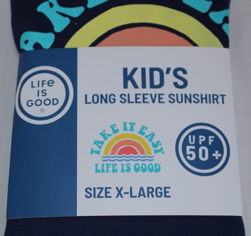 LIFE IS GOOD XL Kid's Long Sleeve SUNSHIRT UPF 50+ - Picture 3 of 5
