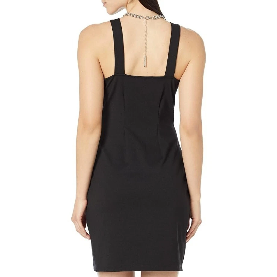 Abito donna MICHAEL MICHAEL KORS senza maniche con catena e cerniera taglia M nuovo con etichetta nero