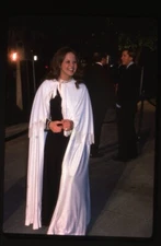 Linda Blair 1976 Candid Glamour Gown White Cape Original 35mm Transparency 