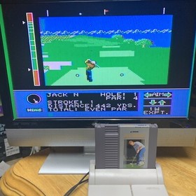 Jack Nicklaus' Greatest 18 Holes of Major Championship Golf Nintendo NES Box