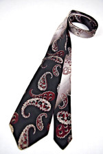 Neck Tie VTG Majestic 50s Psychedelic Paisley Ombre 54" x 2.5"