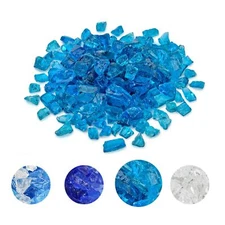 10-Pound Crushed Fire Glass for Fire Pit/Fireplace/Vase Fillers/Garden Landsc...