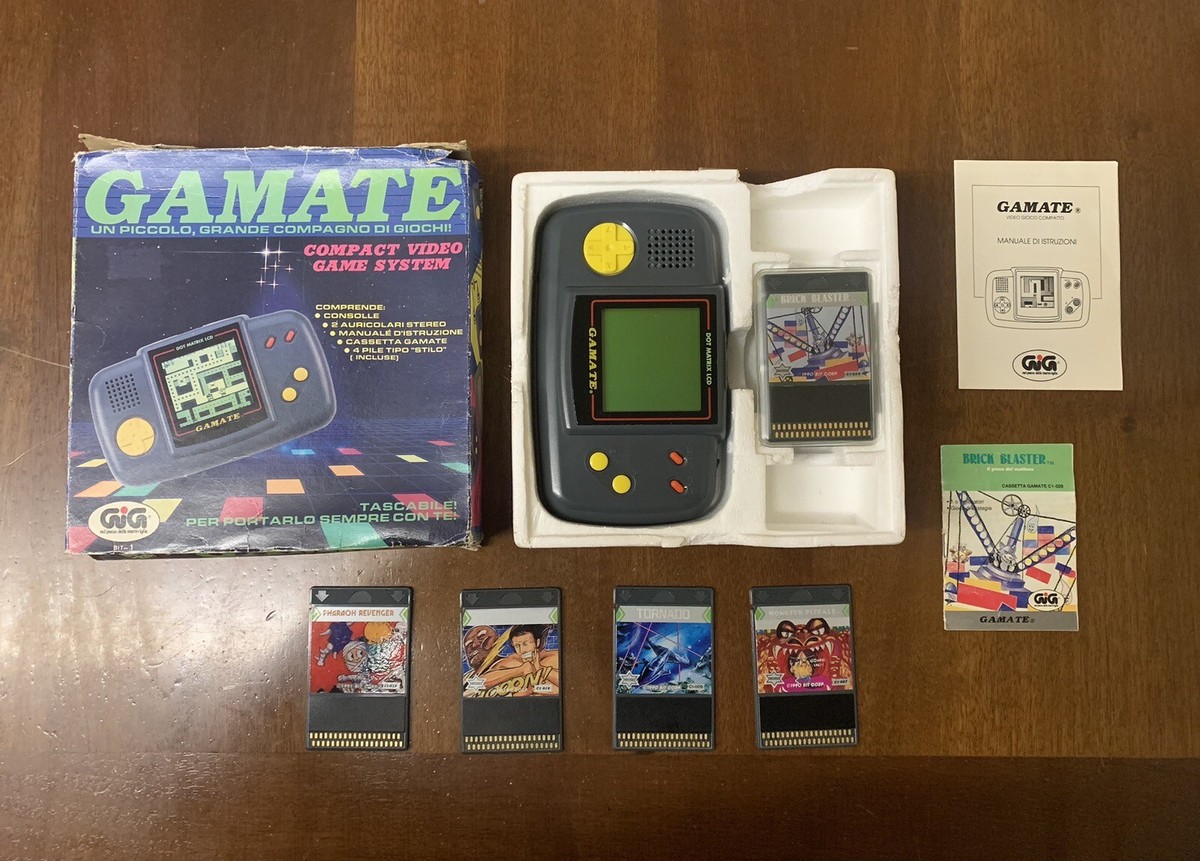 GIG GAMATE Bit Corporation 1990 Completo Più Giochi Funzionante