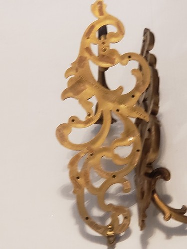 Applique da parete reggenza Hollywood rotolo floreale ornato interno casa resina 16x6 - Foto 4 di 9
