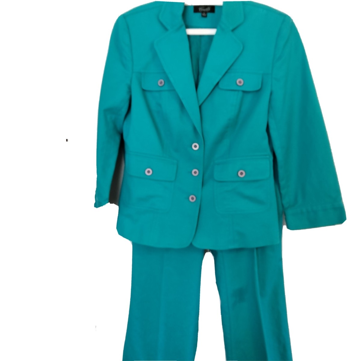 Vtg 90s Teal Blue Power Suit Jacket Blazer Pants Camille La Vie Y2K Pockets | eBay Vtg 90s Teal Blue Power Suit Jacket Blazer Pants Camille La Vie Y2K Pockets | eBay
