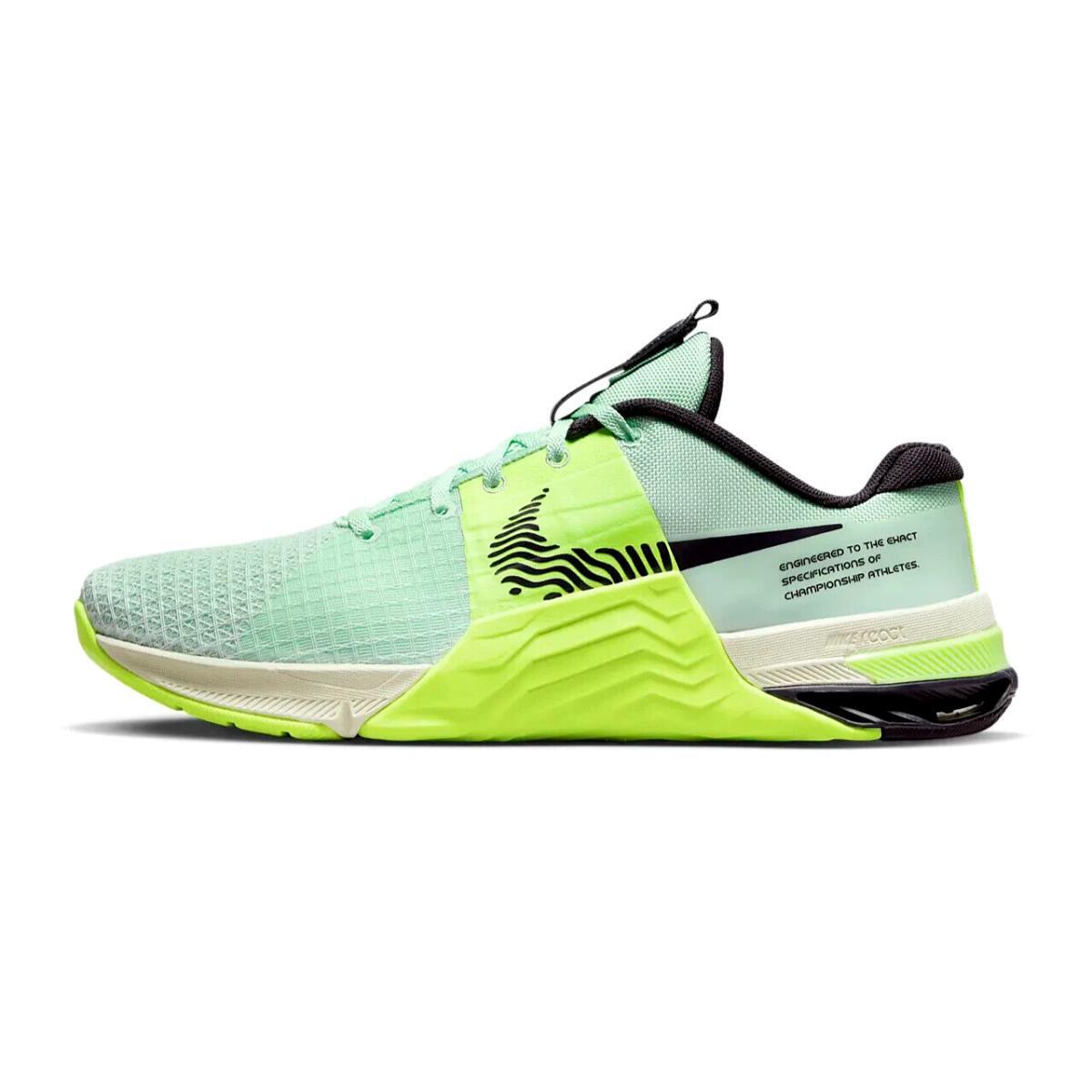 Nike Metcon 8 Mint Foam Cave Purple Volt DO9328-300 sz 15 Мужской тренажерный зал для кроссфита