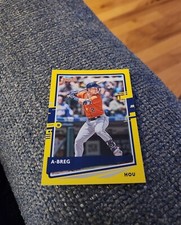 2020 Donruss Baseball Alex Bregman #112 Name Variation Yellow Houston Astros 