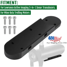 For Lowrance Active Imaging 3-In-1 Minn Kota ABS Waterproof Transducer Mount US