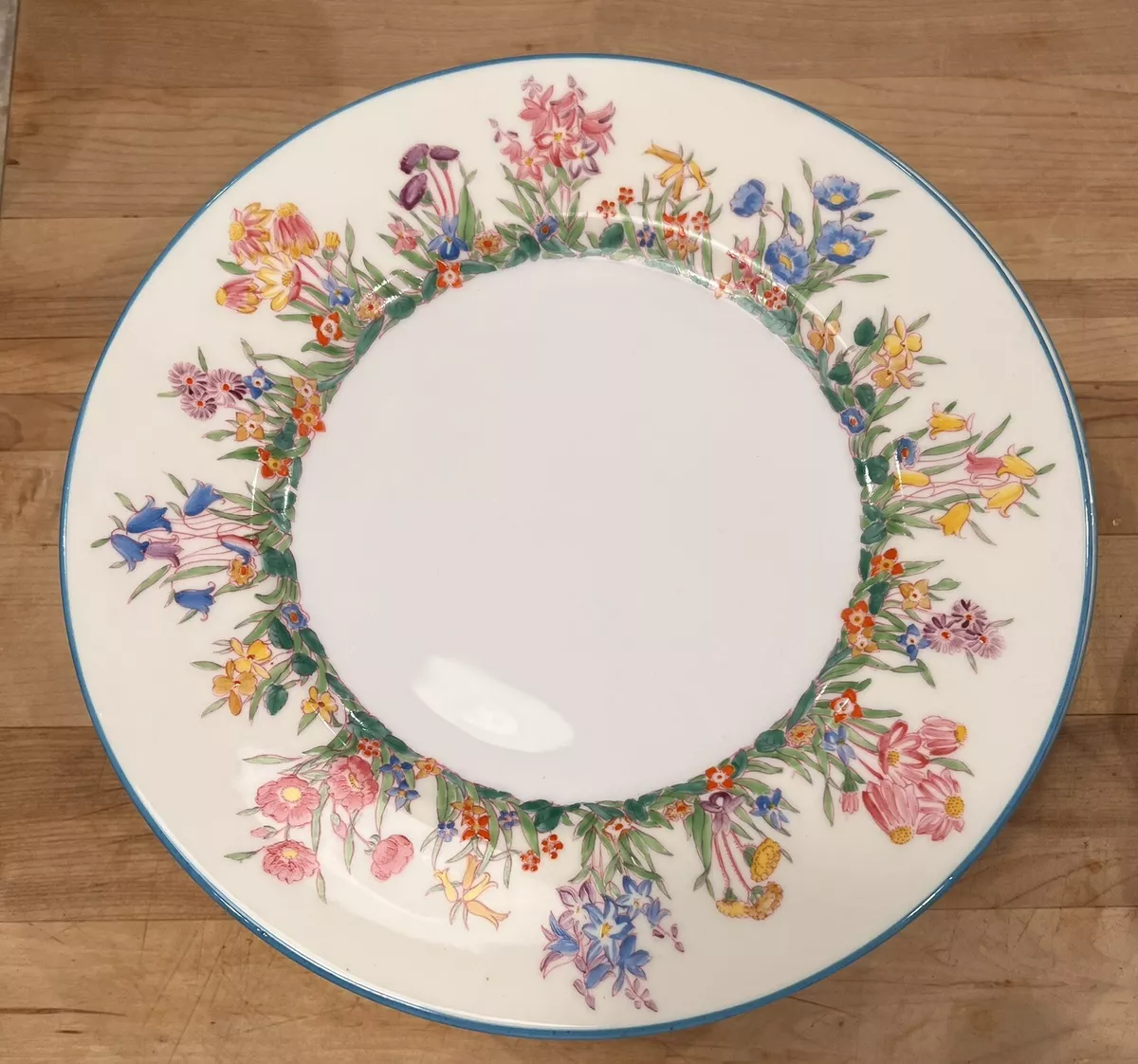 Vintage Wedgwood Prairie Flowers Dinner Plate Made in England Set