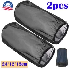 9" Universal Water Guard Cold Air Intake Pre-Filter Cone Filter Sock Cover-2PCS